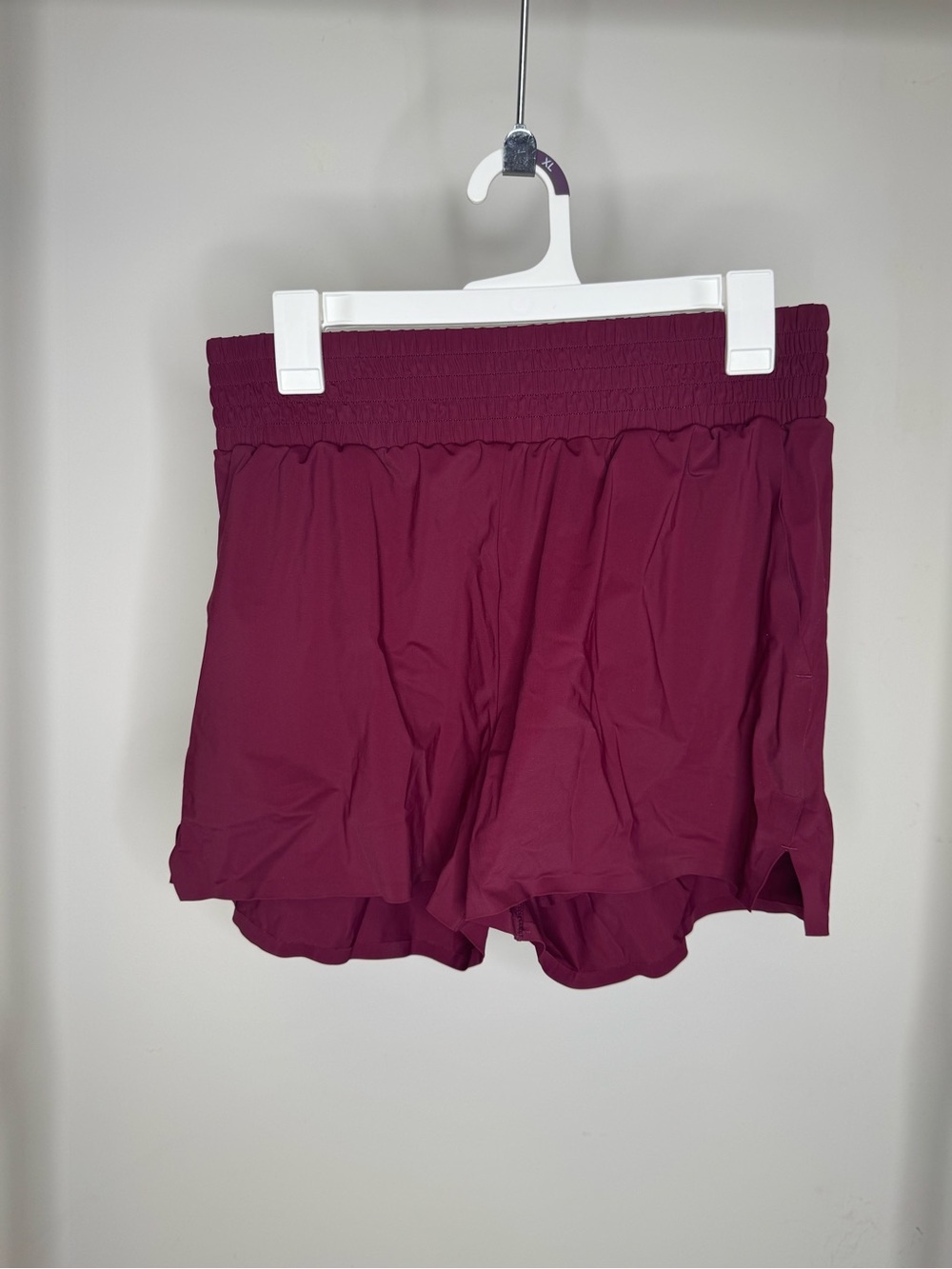 ZYIA Women's Athletic Shorts in Wine